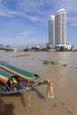 Longtail Boat at the River Chao Phraya in Bangkok