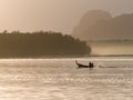 Longtail Boat at Samchong-tai, Phang, Thailand.