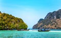 Longtail boats, Andaman Sea, Krabi Province, Thailand