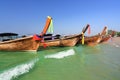 Longtail boats at Ao Nang beach, Krabi , Thailand Royalty Free Stock Photo