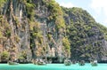 Longtail boats in Ko Phi Phi Leh. Krabi province. Thailand