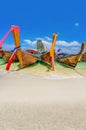 Longtail boats at Poda island near Ao Nang ,Krabi Thailand