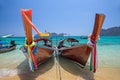 Longtail boats, Thailand Royalty Free Stock Photo
