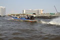 Longtail tour on the Chao Praya River in Bangkok, Thailand