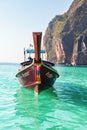 Longtale boat at the beautiful beach, Thailand