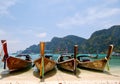 Longtale boats at the beautiful beach