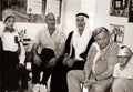 Mayor Teddy Kollek at Opening of School in Silwan, 1986 Royalty Free Stock Photo