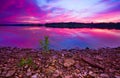 Longview Lake Colorful Sunrise Morning Royalty Free Stock Photo