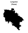 Longview outline map Royalty Free Stock Photo