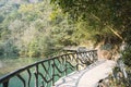 Longwan lake and Path Royalty Free Stock Photo