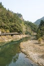 Longwan lake and Path Royalty Free Stock Photo