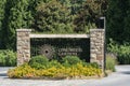 Longwood Garndens Entrance Sign in Kennett Square, Pa.