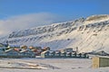 Longyear city on Svalbard.