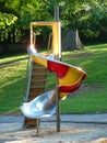 A Lonley Playground Slide Royalty Free Stock Photo