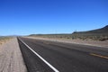 Lonley straight american road in the middle of nowhere Royalty Free Stock Photo