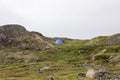 Lonley tent in Greenland Royalty Free Stock Photo