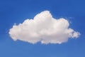 Lonely puffy cloud Royalty Free Stock Photo