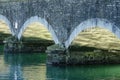 Looe Cornwall. England The bridge linking east and west Looe