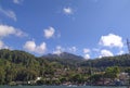 Look at the beauty of the peak of Mount Lawu from the Sarangan Lake