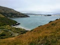 A look below from afar at the Blue Penguins Pukekura wildlife refuge on Pilots Beach