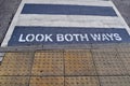 Look both ways Royalty Free Stock Photo
