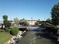 Caldwell, Idaho, Bridge, River, Downtown