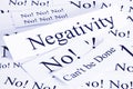 Negativity Concept in Words Royalty Free Stock Photo