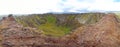 Look into crater of Eldborg volcano