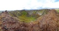 Look into crater of Eldborg volcano