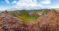 Look into crater of Eldborg volcano