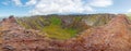 Look into crater of Eldborg volcano