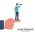 Look forward. Vision business concept Royalty Free Stock Photo