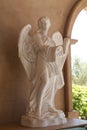 California Travel Series - Marble Stone Statue of Angel at Allegretto Vineyard Resort in Paso Robles Royalty Free Stock Photo