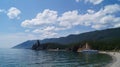 A look at Lake Baikal. Lake Baikal  is a rift lake located in southern Siberia, Russia. Royalty Free Stock Photo