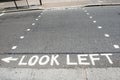 Look left and look right in London Royalty Free Stock Photo