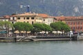 Look at Menaggio, town panorama, bank promenade in Lake Como