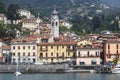 Look at Menaggio, town panorama, bank promenade in Lake Como Royalty Free Stock Photo