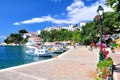 A look on the old port in Skiathos, Greece, Europe