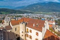 Look over the castle of Bruneck