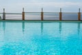 Look of the pool with turquoise-coloured water on the Mediterranean Sea Royalty Free Stock Photo