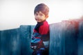 The Look-Portrait of a little cute Indian child at goden hour lo
