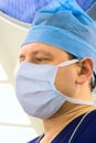 Look of surgeon in operation room Royalty Free Stock Photo