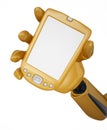 Look to the gold pda Royalty Free Stock Photo