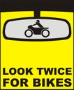 Look twice for bikes