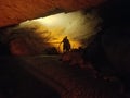 Tourist enters the Cathedral Room at the Mammoth Cave National Park