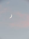 A small Cheshire cat smile moon