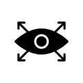 Look vector glyph flat icon Royalty Free Stock Photo