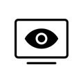 Look vector glyph flat icon Royalty Free Stock Photo