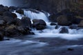 A look at a waterfall in the valley GjÃÂ¡in Royalty Free Stock Photo