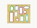 Look at what you can see with these shaped mirrors Photo Art Illustration Colors Abstract Home Drawing Reflections Picture Wall